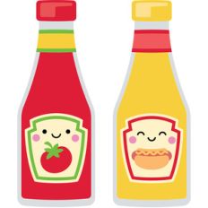 ketchup and mustard - so much pun