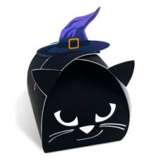 black cat in a hat treat box