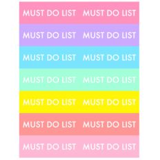 must do list header stickers