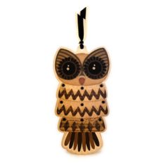 owl shaped ornament card