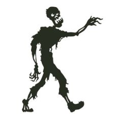 halloween zombie silhouette