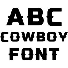 cowboy font