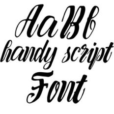 handy script font