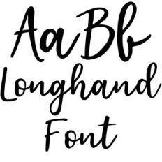 longhand font