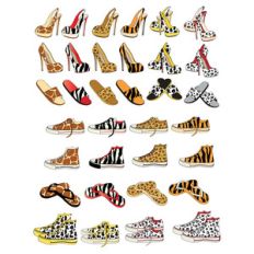 fake animal fur-look shoes planner stickers