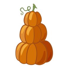 halloween stack of pumpkins