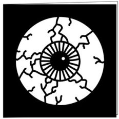 spooky eyeball halloween card