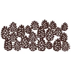stacked pine cones repeating border