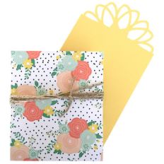 flower card with pocket