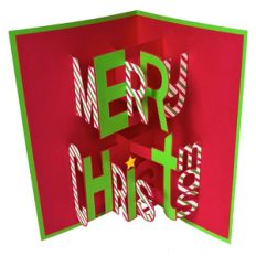 merry christmas pop-up card