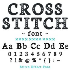 cross stitch font