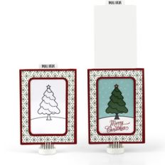 magic slider card christmas tree