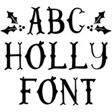 holly font