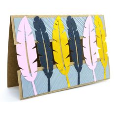 feathers card