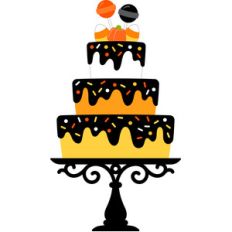 layered cake - pumpkin party