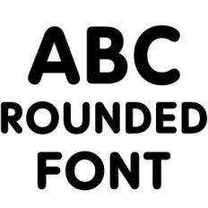 rounded font