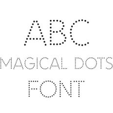 magical dots font
