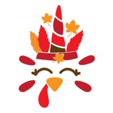 cute turkey unicorn