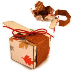 box mini 3d treat place card