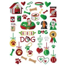 doggy christmas planner stickers