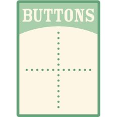 antique button card