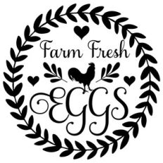 farm fresh eggs wreath