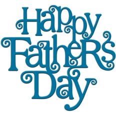 'happy father's day' word art