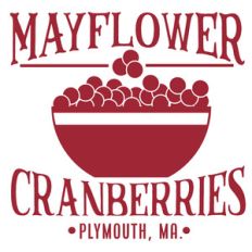 mayflower cranberries sign