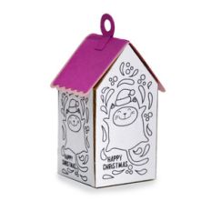 ml coloring house ornament - kitty