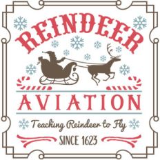 reindeer aviation sign