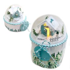 tiny winter cottage