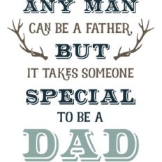 any man can be a father