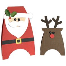 santa and reindeer table toppers