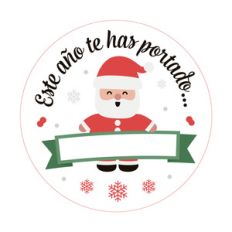 etiquetas papá noel