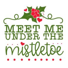kiss me under the mistletoe
