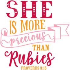 she is more precious than rubies