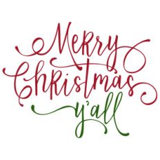 merry christmas y'all phrase