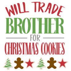 trade brother christmas cookies