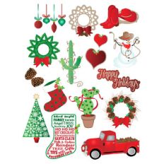 western christmas planner stickers