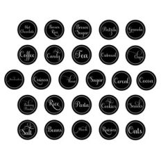 circle pantry labels planner