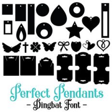 perfect pendants dingbat font