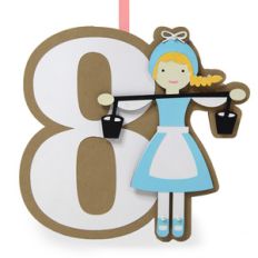 eight maids a milking ornament