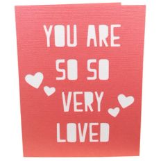 so very loved card or wall art