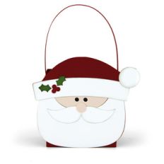 santa shaped bag