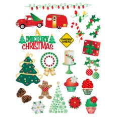 merry christmas planner stickers