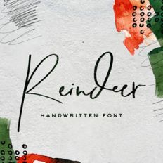 reindeer font