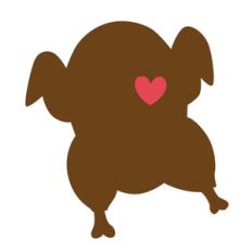 turkey with heart