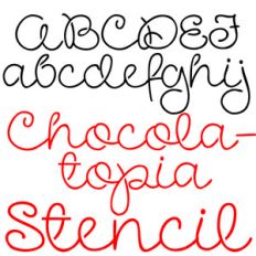 pn chocolatopia stencil