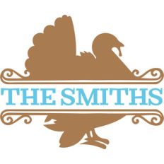 thanksgiving turkey split monogram