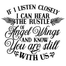 if i listen closely i can hear the rustle of angel wings